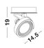 Opbouwspot Thomas AR111 Zwart