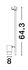 Trackverlichting Spot Pongo 65cm GU10 Zwart/Goud