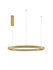 Hanglamp Elowen Up/Down 80cm Goud 3000K Dimbaar