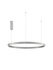 Hanglamp Elowen Up/Down 100cm Zilver 3000K Dimbaar