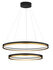 Hanglamp Cantria 80/60 Zwart/Goud 3000K Dimbaar