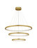 Hanglamp Empatia 80/60/40 Goud 3000K Dimbaar