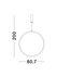 Hanglamp Change 80cm Goud 3000K Dimbaar