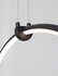 Hanglamp Ring 70cm Zwart 3000K Dimbaar