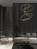 Hanglamp Nudos 120/70 Goud 3000K Dimbaar