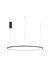 Hanglamp Tarquin 100cm Zwart 3000K Dimbaar