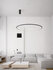 Hanglamp Tarquin 100cm Zwart 3000K Dimbaar
