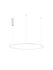 Hanglamp Tarquin 80cm Wit 3000K Dimbaar