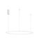 Hanglamp Tarquin 100cm Wit 3000K Dimbaar