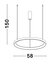 Hanglamp Pertino 60cm Zwart 2700K Dimbaar