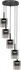 Hanglamp Salerno 5 Rond Zwart 