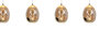 Hanglamp Golden Egg 5 Recht