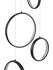 Hanglamp Olympia 8 Rond Zwart