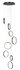 Hanglamp Olympia 8 Rond Zwart