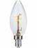 LED E14 Slim Kaars Helder Curled 1,5 Watt Dimbaar