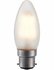 LED BA22D Kaars Frosted 4 Watt Dimbaar