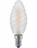 LED E14 Kaars Twisted Frosted 4 Watt Dimbaar