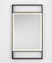 Badkamerspiegel Doul Zwart 60x106cm anti-condens