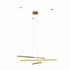 Hanglamp Trio 3 Geborsteld Goud
