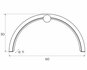 Wandlamp Trio Arc Geborsteld Goud
