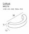 Wandlamp Lotus Goud
