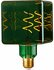 LED E27 Flex Ice Cube C95x155 230V 30Lm 4W 927 AC Metallic Green Dim