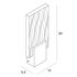 MAXLIGHT W0360 Wandlamp VETRO Geborsteld Goud