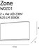MAXLIGHT W0201 Wandlamp ZONE Groot