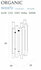 MAXLIGHT W0187D  Wandlamp ORGANIC Goud Dimbaar