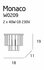 MAXLIGHT W0209 Wandlamp MONACO