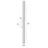 MAXLIGHT W0368 Wandlamp FAYETTE 91CM 18W IP44 3000K Goud