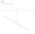 MAXLIGHT W0214 Wandlamp FINGER 90 cm Wit IP54