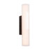 MAXLIGHT W0363 Wandlamp FAYETTE 31CM 6W IP44 3000K Zwart
