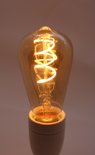Led Filament lamp ST64-4W Amber Curled