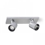 Opbouwspot Kenny 2 Aluminium