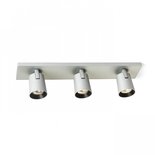 Opbouwspot Kenny 3 Aluminium