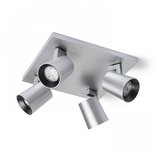 Opbouwspot Kenny 4 Aluminium