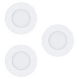 Connect Z Set van 3 Inbouwspot Fueva 86mm Wit