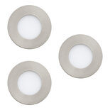 Connect Z Set van 3 Inbouwspot Fueva 86mm Nikkel