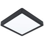 Connect Z Plafonnière Fueva Vierkant IP44 210mm Zwart