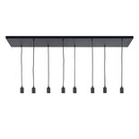 Plafondplaat 8 130x35cm Zwart