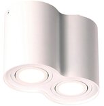 Opbouwspot Basic Round Duo 2xGU10 Wit