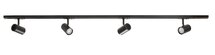 Complete set Trackverlichting Basic Gali 1,5 meter Zwart incl. 4 spots