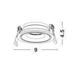 Inbouwspot Cadmo GU10 Wit