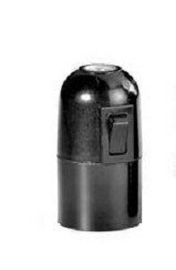 Bakeliet fitting met Wipschakelaar 