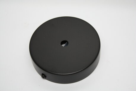 Plafondplaat 1 lamp Zwart