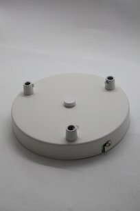 Plafondplaat 3 lampen Wit 15cm