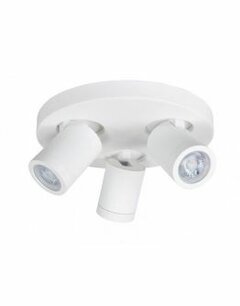 IP44 Opbouwspot Oliver 3 Rond Wit IP44 Opbouwspot Oliver 3 Rond Wit