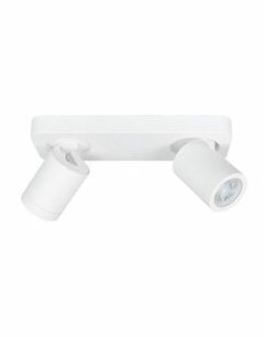 IP44 Opbouwspot Oliver 2 Recht Wit IP44 Opbouwspot Oliver 2 Recht Wit