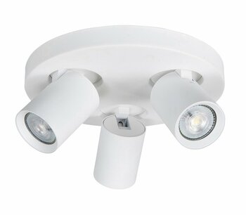 Opbouwspot Oliver 3 Rond Wit Opbouwspot Oliver 3 Rond Wit